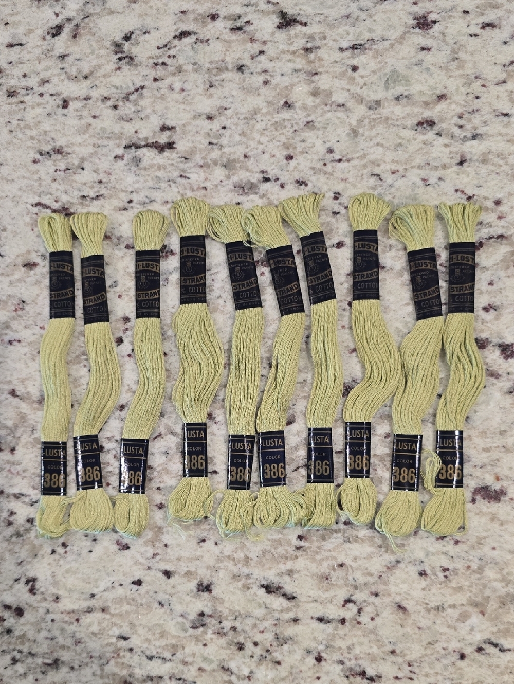 VINTAGE Peri-Lusta brand Six-strand embroidery floss Lot Of 10 Skeins